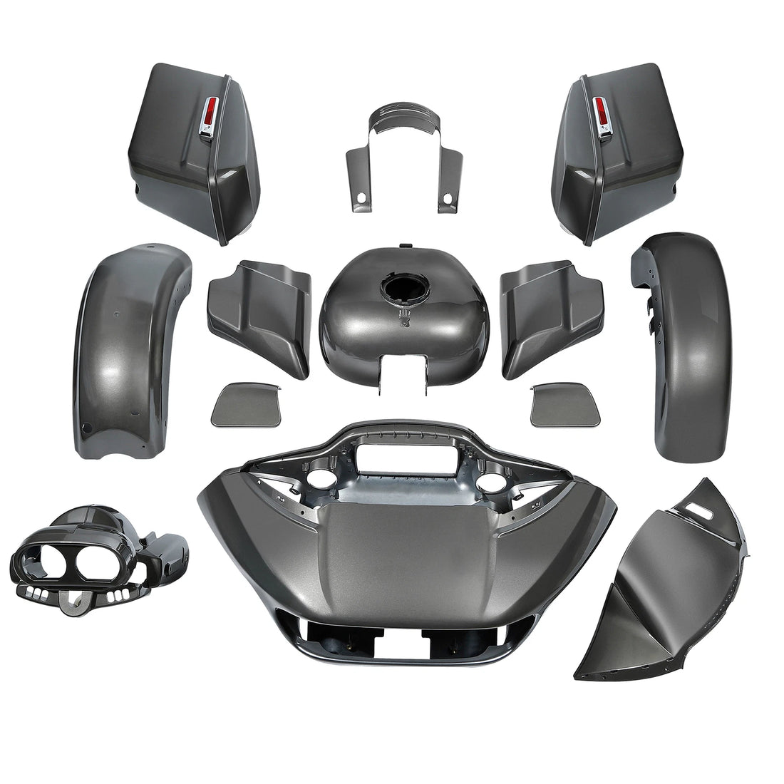Fairing Bodywork Fit For Harley Touring Road Glide Ultra 2015-24 Industrial Gray