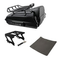 Black Razor Trunk Pad Rack Solo Mount Fit For Harley Low Rider Fxlrst 18-25
