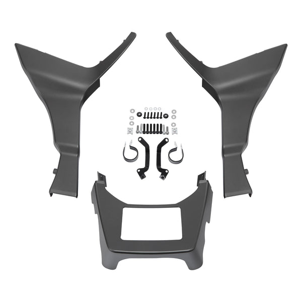Side Fairings Chin Spoiler Fit For Harley Road Glide 17-23 Industrial Gray Denim