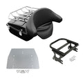 Chopped Trunk Backrest Mount Rack Plate Fit For Harley Electra Glide 97-08