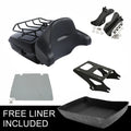 Chopped Trunk Backrest Mount Docking Fit For Harley Street Road Glide 2014-2026