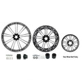 30" Front 18" Rear Wheel Rim Hub Belt Pulley Fit For Harley Touring 1997-2008
