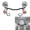 LED Passing Fog Spot Light Bar Turn Signal Lamp Fit For Harley Road King 94-13