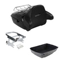 King Trunk Backrest Pad Mounting Rack Fit For Harley Touring Electra Glide 97-08