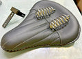 Fit For Royal Enfield Classic 350 500 Pure Leather Front Saddle Seat Black
