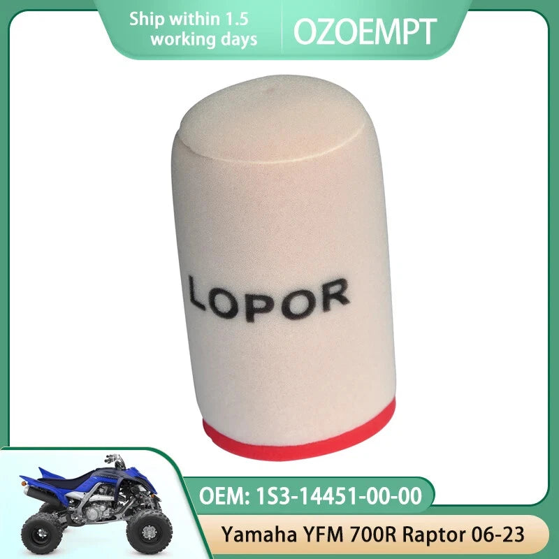 Motorcycle Air Filter Apply to Yamaha YFM 700R Raptor 06-23 OEM: 1S3-14451-00-00