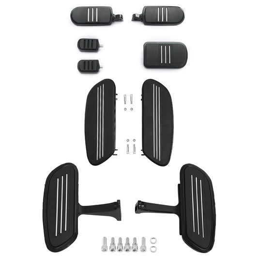 Driver Rider Passenger Floorboards Pegs Brake Pedal Fit For Harley Touring 93-25
