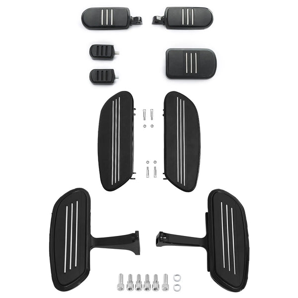 Driver Rider Passenger Floorboards Pegs Brake Pedal Fit For Harley Touring 93-25