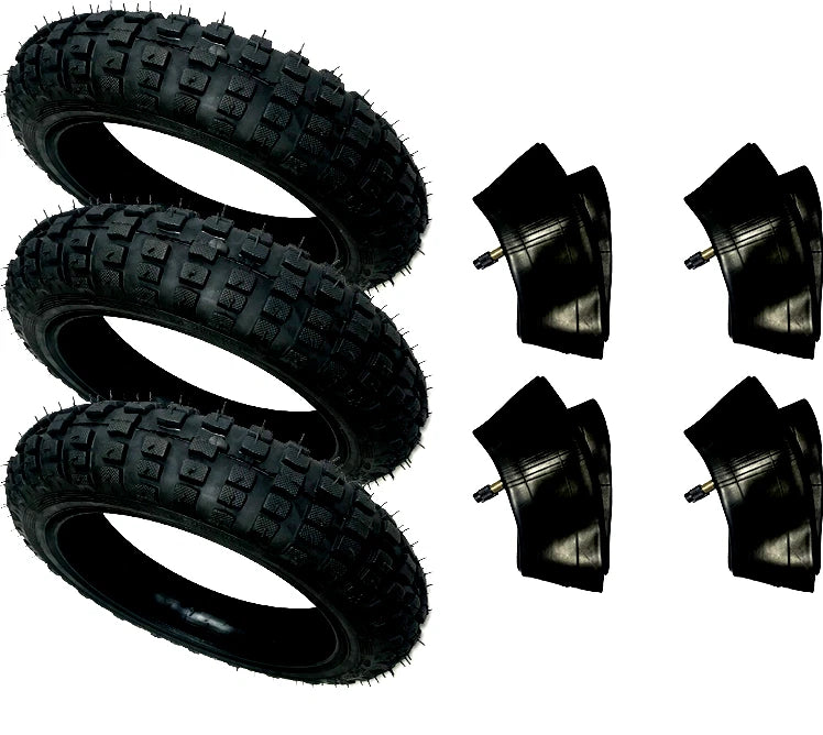 2.50 X 10 Tire & Tube Package Deal Razor 10" SX500 SX650 3 New Tires And 4 Tubes