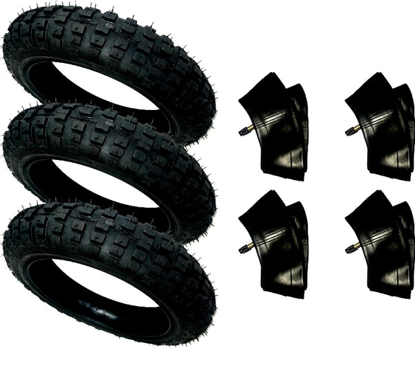 2.50 X 10 Tire & Tube Package Deal Razor 10" SX500 SX650 3 New Tires And 4 Tubes