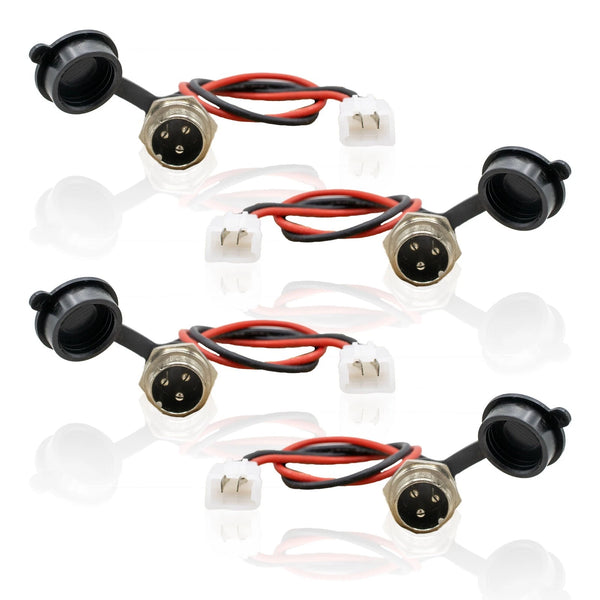 4) Conector DE Puerto DE Cargador DE 3 Puntas DE 12V 24V 36V Diy Para Scooter