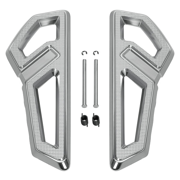 Chrome Driver Footboards Floorboards Fit For Harley Softail Slim Fat Boy 2018-24