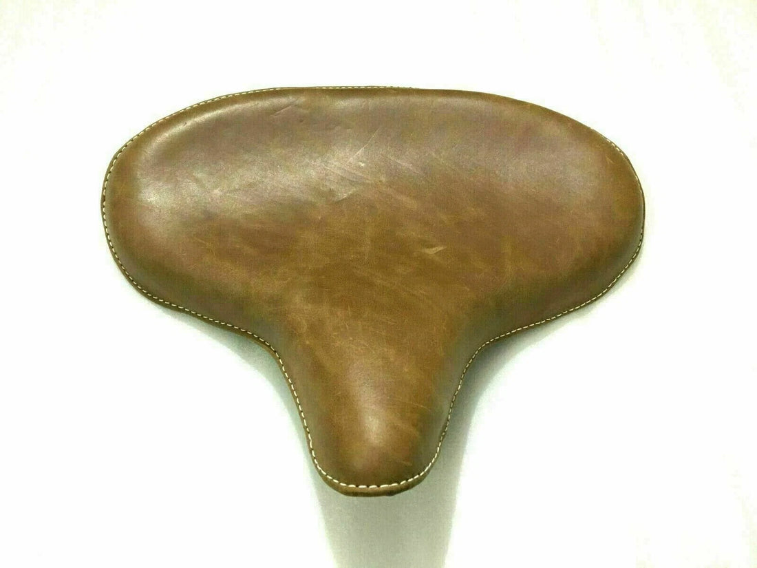 Pure Leather Harley Wla Wlc VL UL EL WL Knucklehead Solo Seat Flathead Ten