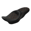 Rider Driver Passenger Seat Fit For Harley Touring Road Glide 09-23 Black+Brown