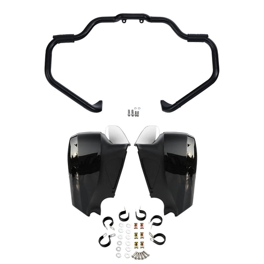 Mustache Engine Guard Bar Lower Vented Fairings Fit For Indian Chieftain 14-2018