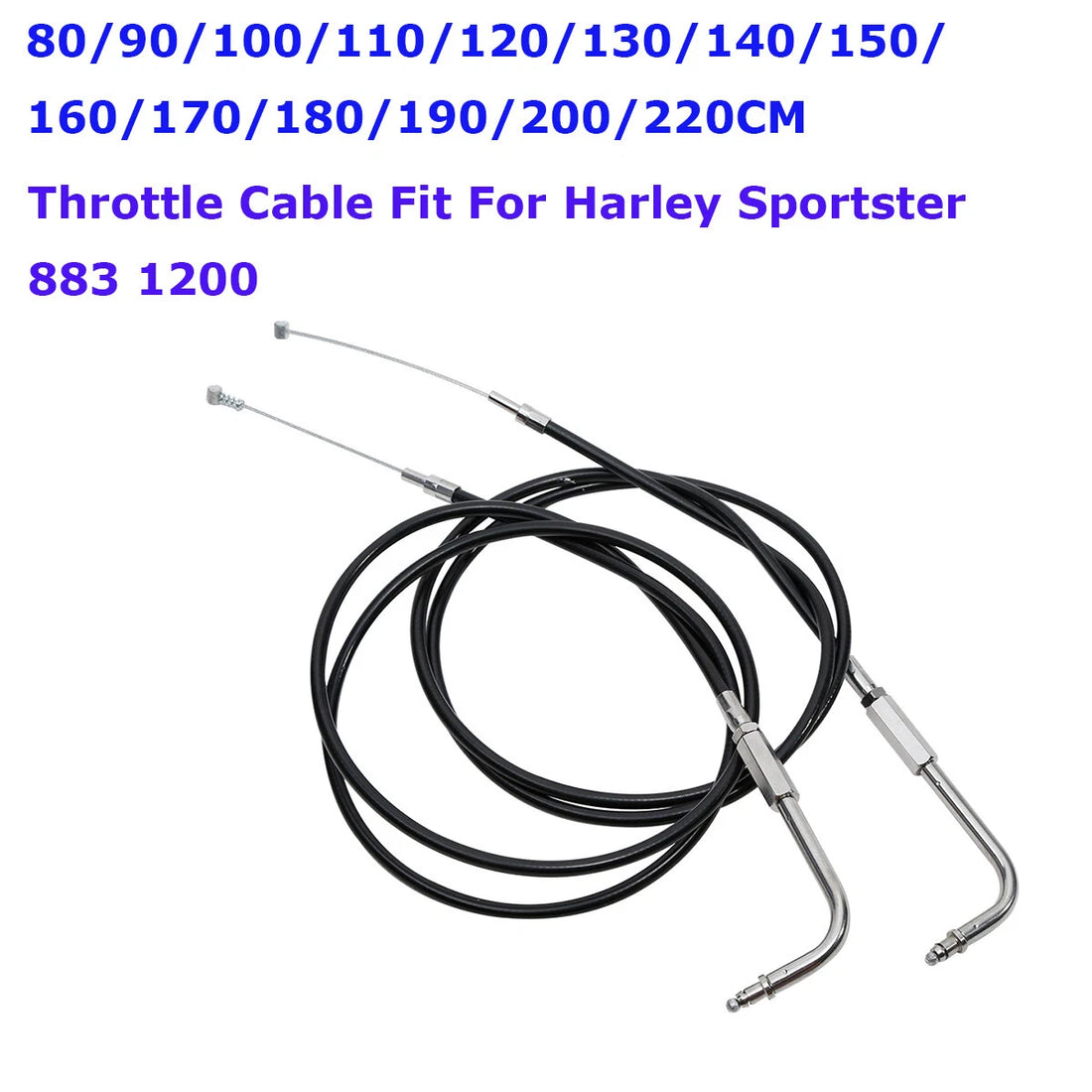 80-220cm 90 100 110 120 130 140 150 160cm Throttle Cable For Harley Sportster XL