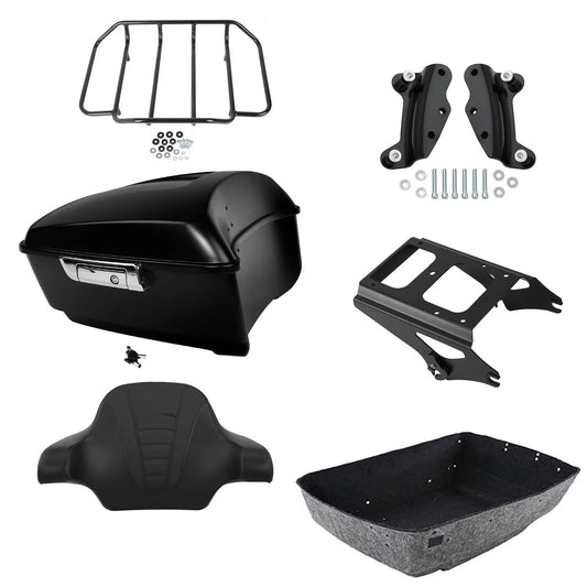 Matte King Trunk Luggage Pad Rack Mount Docking Fit For Harley Touring 2009-2013