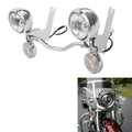 LED Passing Fog Spot Light Turn Signal Lamp Bar Fit For Harley Road King 94-13