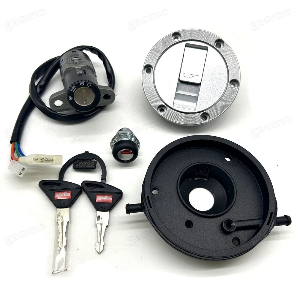 Fit For Aprilia GPR125 GPR150 GPR250R Fuel Gas Cap Ignition Switch Seat Lock Set