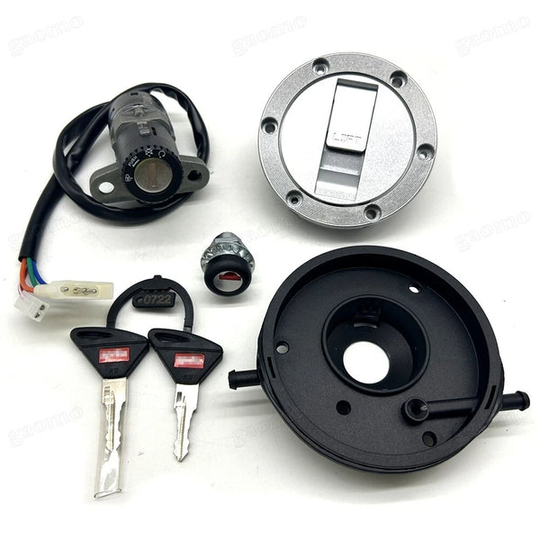 Fit For Aprilia GPR125 GPR150 GPR250R Fuel Gas Cap Ignition Switch Seat Lock Set