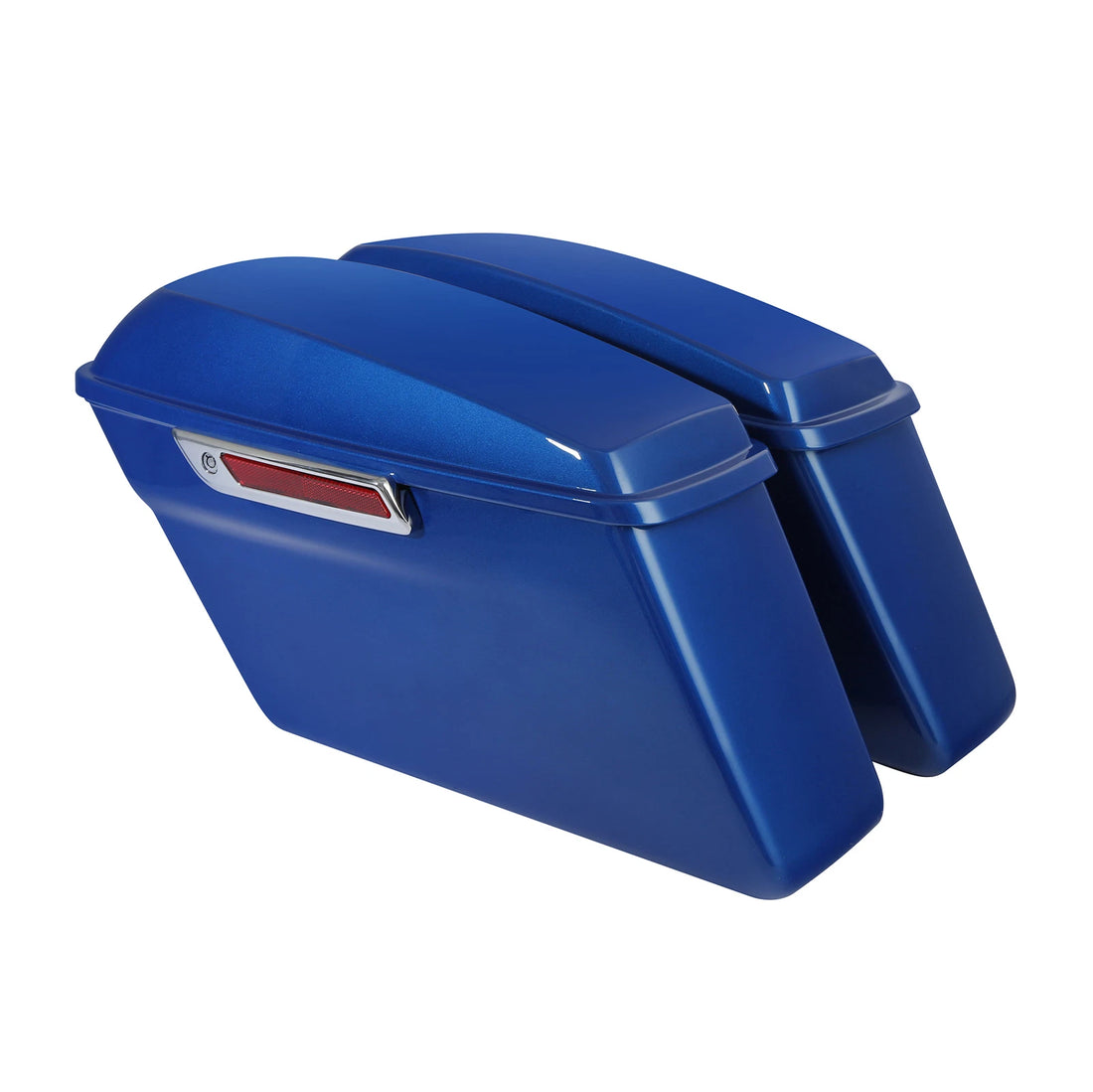 Hard Saddlebags Fit For Harley Touring Street Glide 2014-2024 2018 Electric Blue
