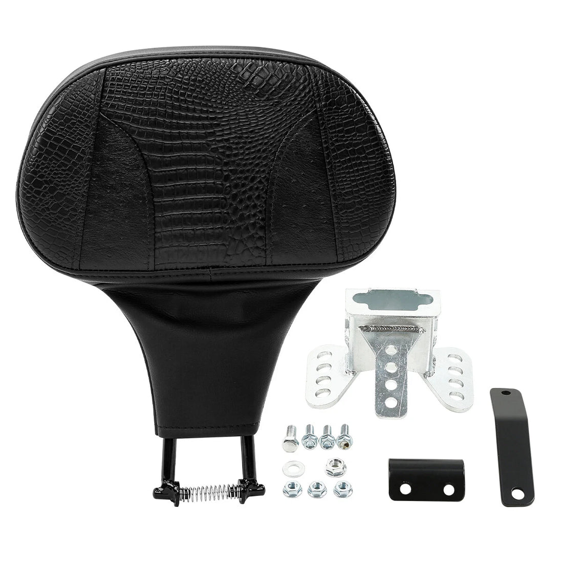 Driver Rider Backrest Pad Mounting Kit Fit For Harley Touring Street Glide Black
