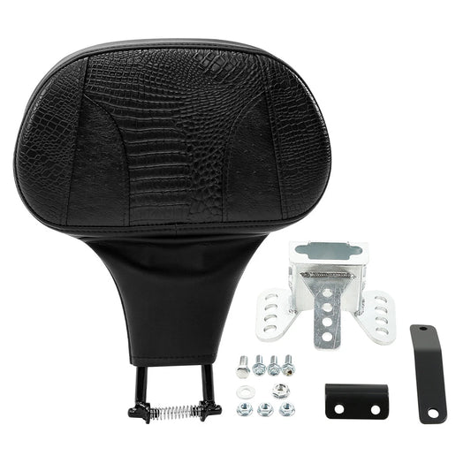 Driver Rider Backrest Pad Mounting Kit Fit For Harley Touring Street Glide Black
