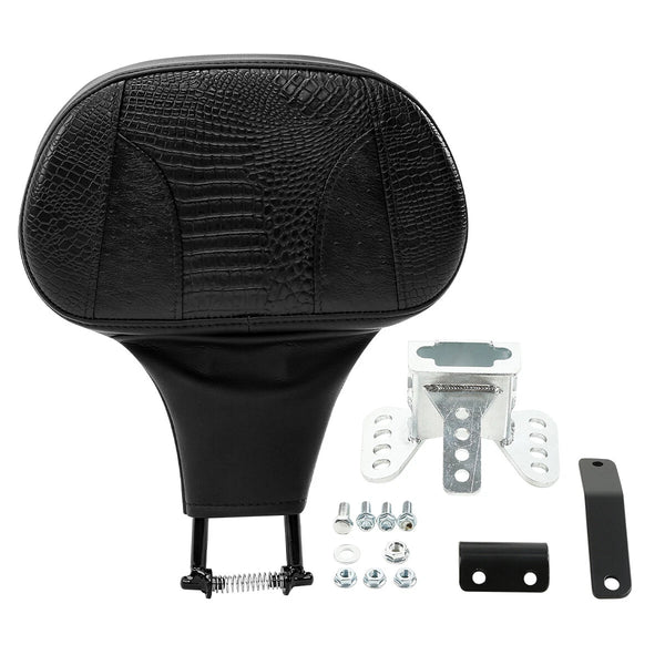 Driver Rider Backrest Pad Mounting Kit Fit For Harley Touring Street Glide Black