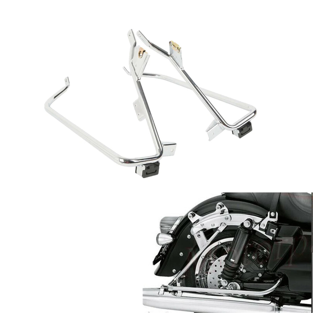 Saddlebag Support Brackets Fit For Harley Street Electra Road Glide King 09-13
