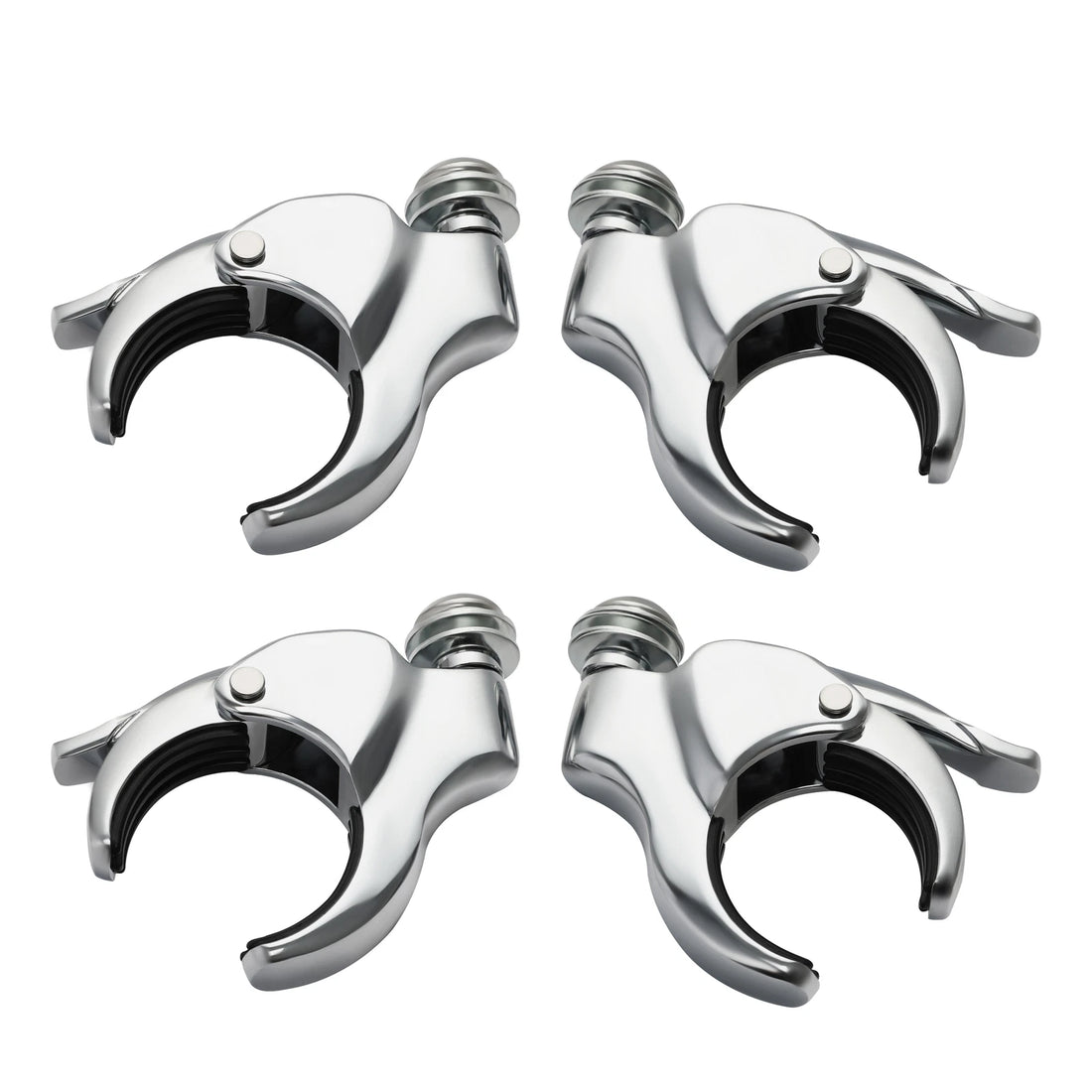 49mm Quick Release Windshield Clamps X4 Fit For Harley Dyna Wide Glide 06-17