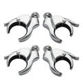 49mm Quick Release Windshield Clamps X4 Fit For Harley Dyna Wide Glide 06-17
