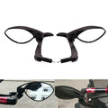 7/8" 22mm Black Horns Handguard Lever Folding Anti-fall Bar Rearview Side Mirror