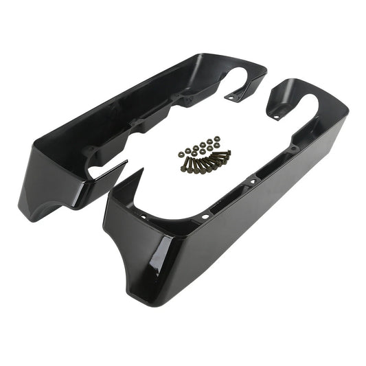 4" Hard Stretched Saddlebag Extension Fit For Harley Touring Road King 2014-2024