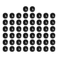 87 pcs Black ABS Bolt Toppers Caps Cover Fit For Harley Softail Twin Cam 84-06