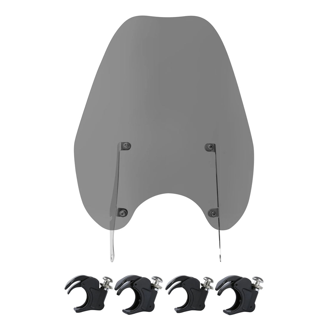 Windshield Windscreen & 41mm Quick-Release Clamps Fit For Harley Dyna Softail