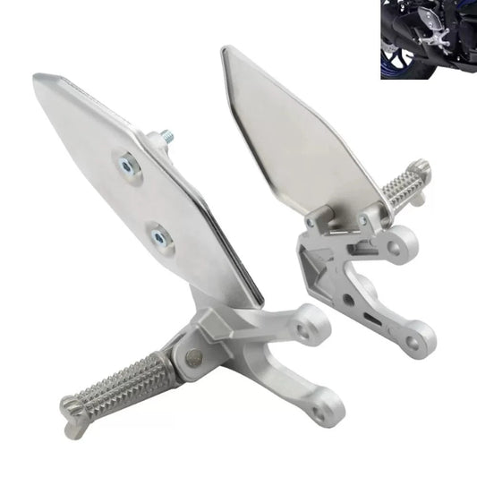 Fit for 2016-2024 Yamaha MT-03 Driver Front Footrests Foot Pegs Bracket Silver