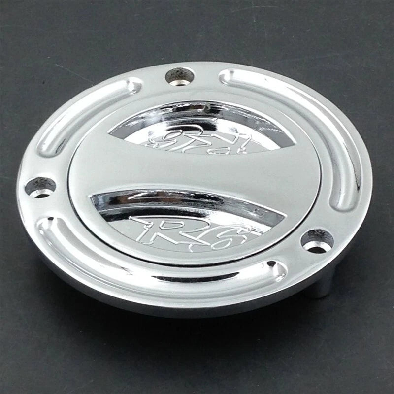 Motorcycle Keyless Fuel Caps Fits Yamaha YZF-R6 1999-2019 R6S 2006-2009 Silver