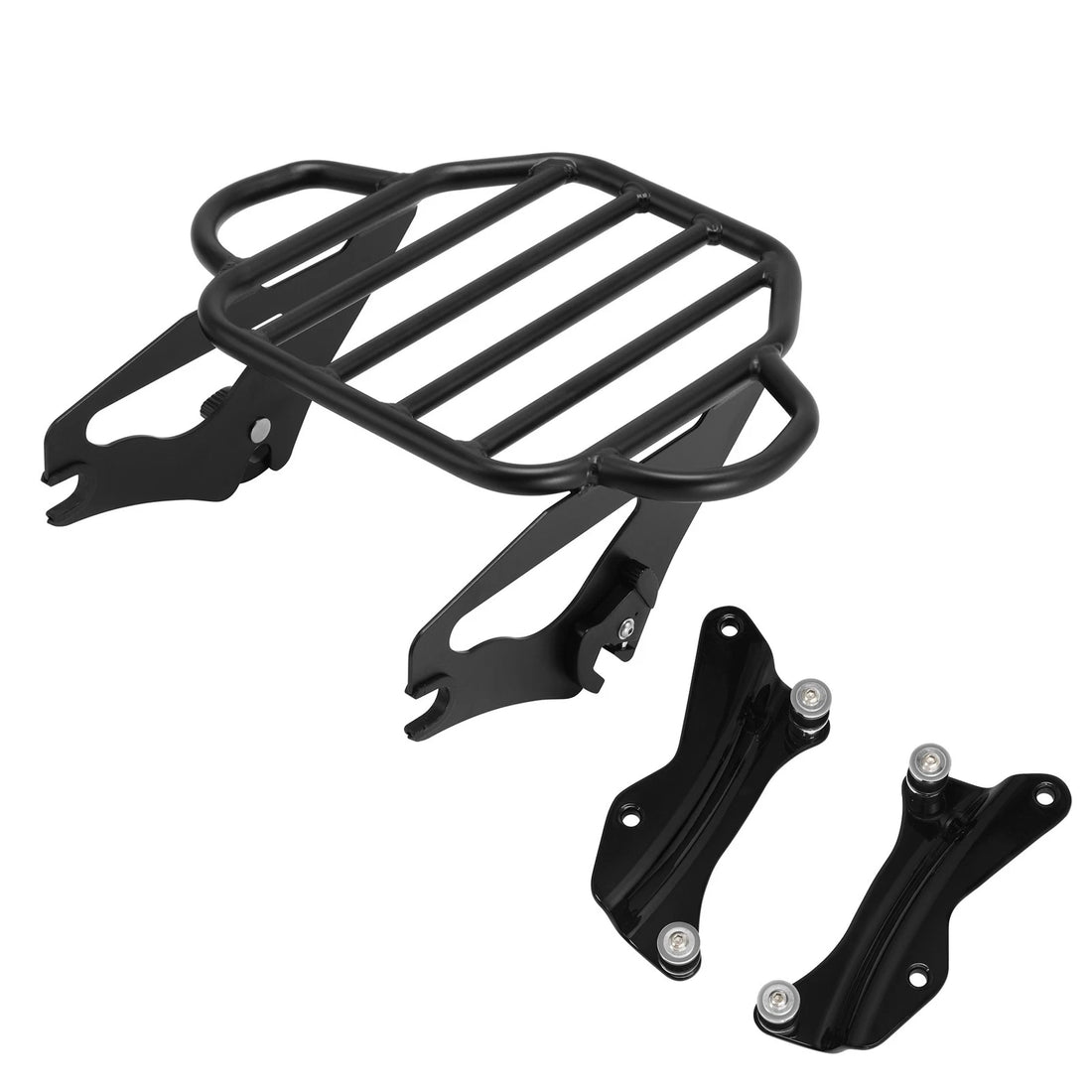 (Black) 2-Up Luggage Rack Docking Hardware Kit Fit For Harley Touring 2014-2025