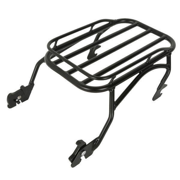 Black Detachable Solo Luggage Rack Fit For Harley Touring Road King 1997-2008 US