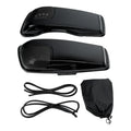 Black Saddlebag Lids Speaker Cutouts Fit For Harley Touring Road Glide 2014-2023