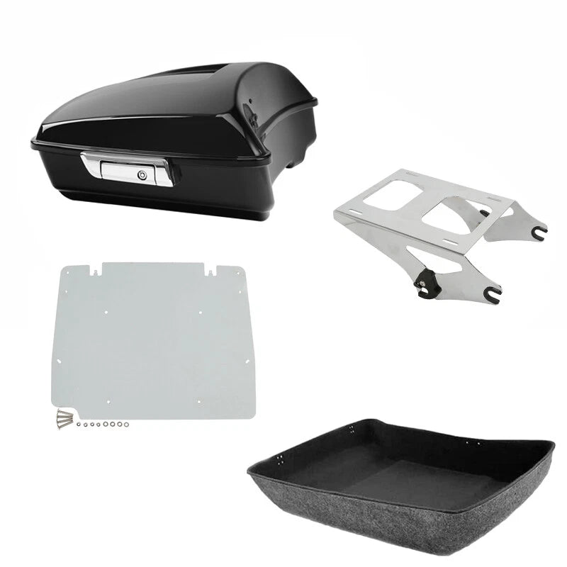 Chopped Trunk Mount Rack Plate Fit For Harley Touring Street Road Glide 14-2026