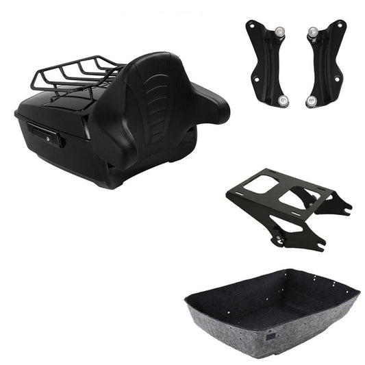 King Trunk Backrest Mount Rack Docking Kit Fit For Harley Cvo Road Glide 14-2026