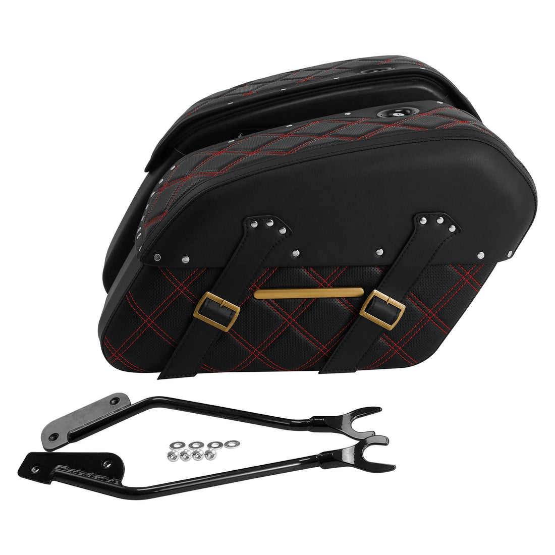 Saddlebags Fit For Harley Softail Fat Boy Flfb Flfbs Breakout Fxbr Fxbrs 2018-25