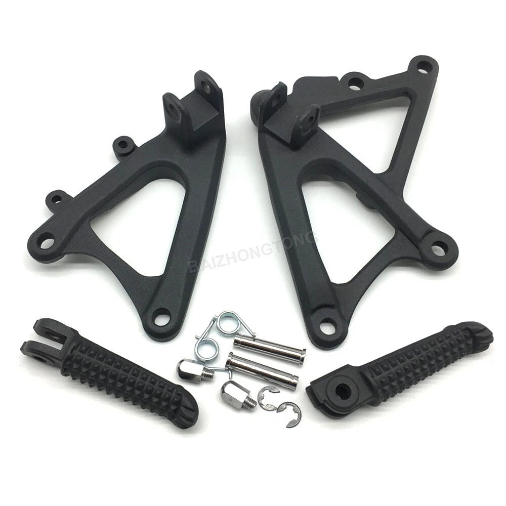 For 2009- 2014 Yamaha YZF R1 Motorcycle Passenger Front Foot Peg Bracket Black