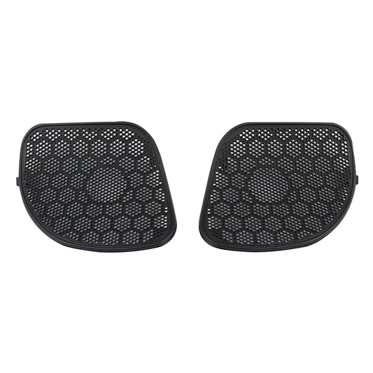 Black Mesh Front Fairing Speaker Grilles Fit For Harley Road Glide 2015-2023