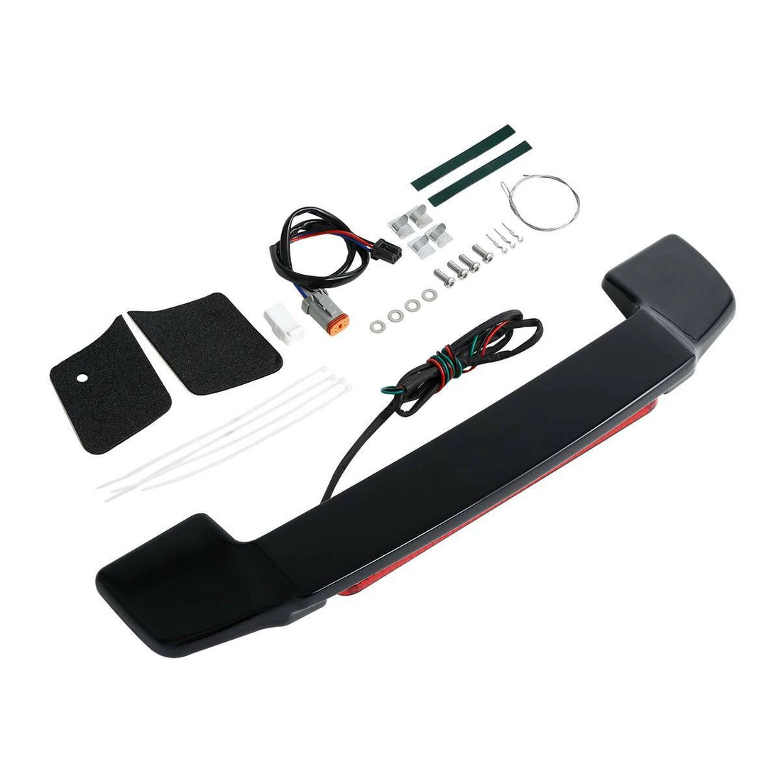 Vivid Black LED Light Spoiler Trunk Fit For Harley King Razor Chopped 97-13