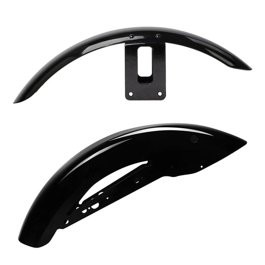 Vivid Black Front & Rear Fenders Fit For Harley Sportster 883 1200 2004-2022