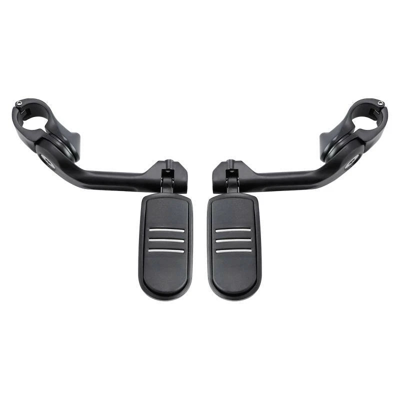1 1/4'' Long Angled Highway Engine Guard Footpegs Foot Pegs Mount Fit For Harley