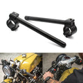 58mm Black Clip-On Clip Ons CNC Handlebar Bar Fork Tube For Benelli Leoncino 500