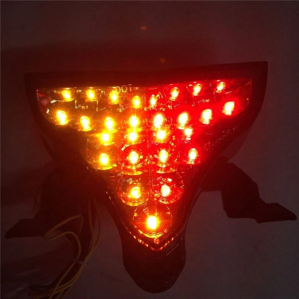 For 2009-2014 13 Yamaha Yzf R1 Brake Tail Light LED Smoke Integrated Turn Signal